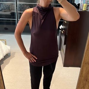 Oak nyc sexy long turtleneck tank asymmetric arms M